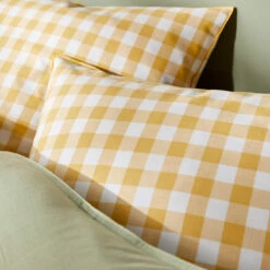 Housse De Couette Coton, Veldi Jaune -Ameublement De Maison 68f0304d969066f63bc00096cf13f2cd