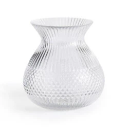Vase Verre Rainuré Forme Cylindre H25 Cm, Afa -Ameublement De Maison 69bb3a12aab809b2ff2ed33b895be0c4