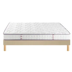 Ensemble Matelas Happy Lit + Sommier à Lattes -Ameublement De Maison 69e664a5e9698907002c5ab6c0cfe6e2