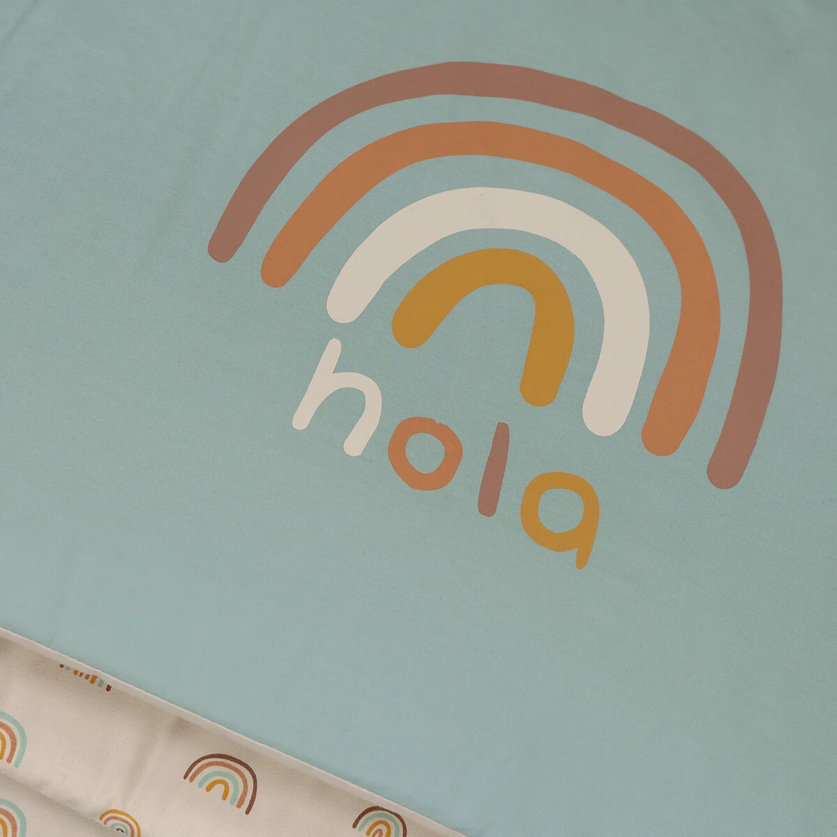 Tour De Lit Réversible Percale Coton, Arc-en-ciel 7 Tour De Lit Réversible Percale Coton, Arc-en-ciel – Image 5