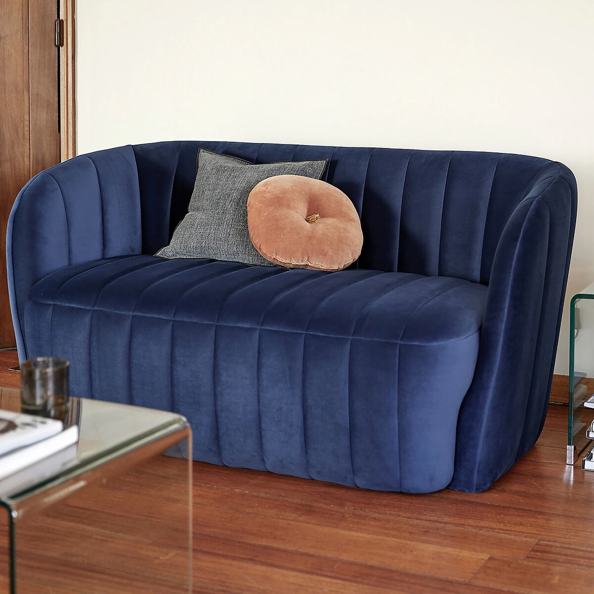 Coussin Rond Velours, Paula 4 Coussin Rond Velours, Paula – Image 2