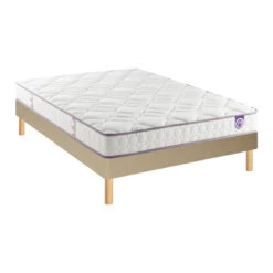 Ensemble Matelas Happy Lit + Sommier à Lattes -Ameublement De Maison 6faf7f5a9f167282c0fc0528299964b7