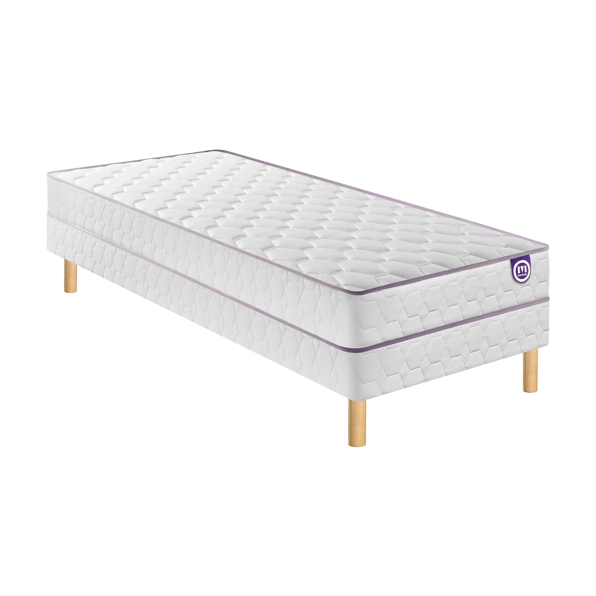 Ensemble Matelas Ressorts Ensachés + Sommier Natty 6 Ensemble Matelas Ressorts Ensachés + Sommier Natty – Image 4