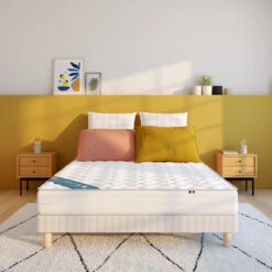 Ensemble Matelas Mousse HR Et Sommier à Lattes