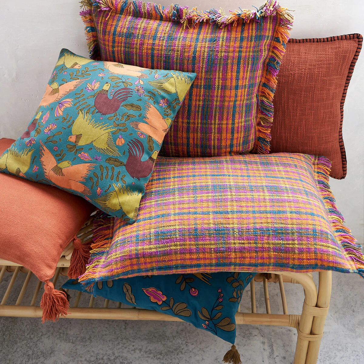 Housse De Coussin Brodée Rectangulaire, Zarautz 7 Housse De Coussin Brodée Rectangulaire, Zarautz – Image 5