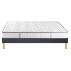 Ensemble Matelas Happy Lit + Sommier à Lattes -Ameublement De Maison 75d7f3754da3725d0acd332a909162f9