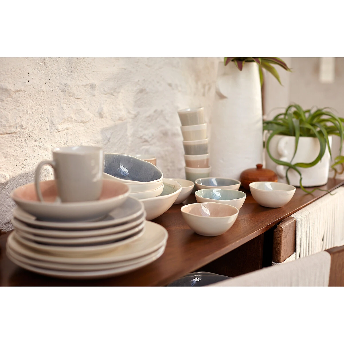 Lot 4 Assiettes Dessert Craquelées, Gogain 12 Lot 4 Assiettes Dessert Craquelées, Gogain – Image 10