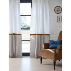 Rideau Pattes Cachées Lin/velours, Onega X Velvet -Ameublement De Maison 818549362586d57080554e3bc71507eb