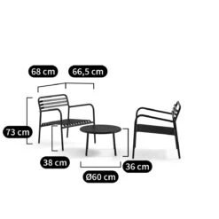 Set De Jardin En Aluminium Manni -Ameublement De Maison 86bdb009c108a8b10ba827ca6591309d