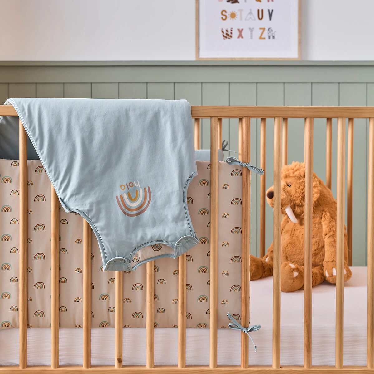 Tour De Lit Réversible Percale Coton, Arc-en-ciel 8 Tour De Lit Réversible Percale Coton, Arc-en-ciel – Image 6