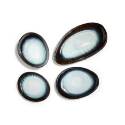 Lot De 4 Assiettes Plates En Grès Mytili -Ameublement De Maison 897873c2d90757f32da2ff215019215f