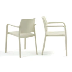 Lot De 2 Fauteuils Empilables Polypropylène, Kenta -Ameublement De Maison 8a5ace00c72818059f7814150bc92888