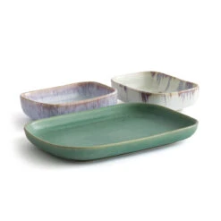 Petit Plateau En Grès émaillé Mat, Taraco -Ameublement De Maison 8b99657096ed71528bbcae5db3f2fa9e 1