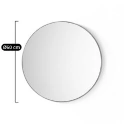 Miroir Rond En Métal Acier Ø60 Cm, Iodus -Ameublement De Maison 9154b7707d25049bcdec086530903836