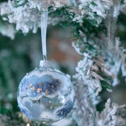 Lot De 4 Boules De Noël En Verre, Nuevo -Ameublement De Maison 9165ede35e9d690dae9c5fb62df3b1fe