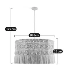 Suspension Macramé Ø70cm, Yinka -Ameublement De Maison 979e961262b982defd1f8bb1685dbe99