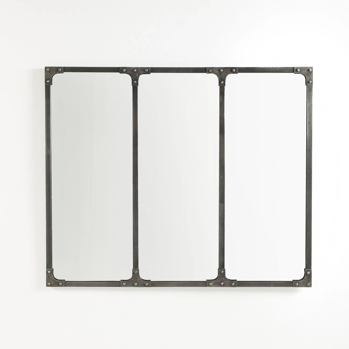 Miroir Métal Fer Industriel 120x100 Cm, Lenaig 3 Miroir Métal Fer Industriel 120x100 Cm, Lenaig