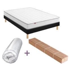 Ensemble Matelas Roulé Cool Morning+sommier En Kit -Ameublement De Maison 9a15ff25be4ac16637d2bb38d2acb29a