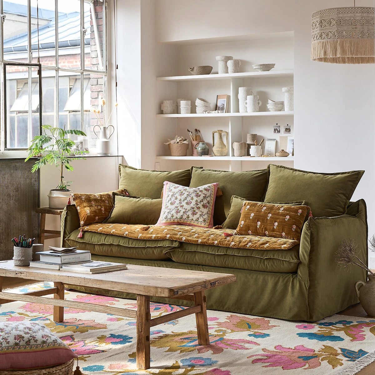 Tapis Tissé Plat Laine Et Coton, Irène 8 Tapis Tissé Plat Laine Et Coton, Irène – Image 6