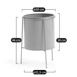 Cache-pot Sur Pied Métal Fer Peint Ø30 Cm, INAYA -Ameublement De Maison 9c40911d5cfbb3cd79829dfbf8c29054