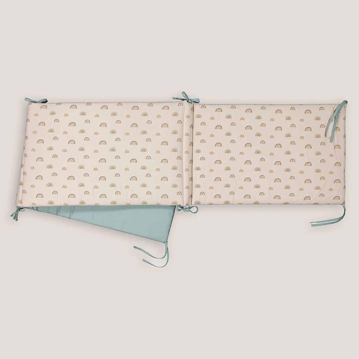 Tour De Lit Réversible Percale Coton, Arc-en-ciel 6 Tour De Lit Réversible Percale Coton, Arc-en-ciel – Image 4