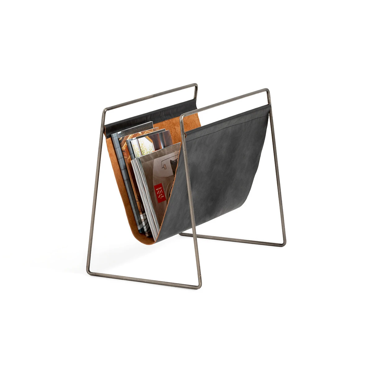 Porte-revues Métal Finition Métal Vieilli, Elba 6 Porte-revues Métal Finition Métal Vieilli, Elba – Image 4