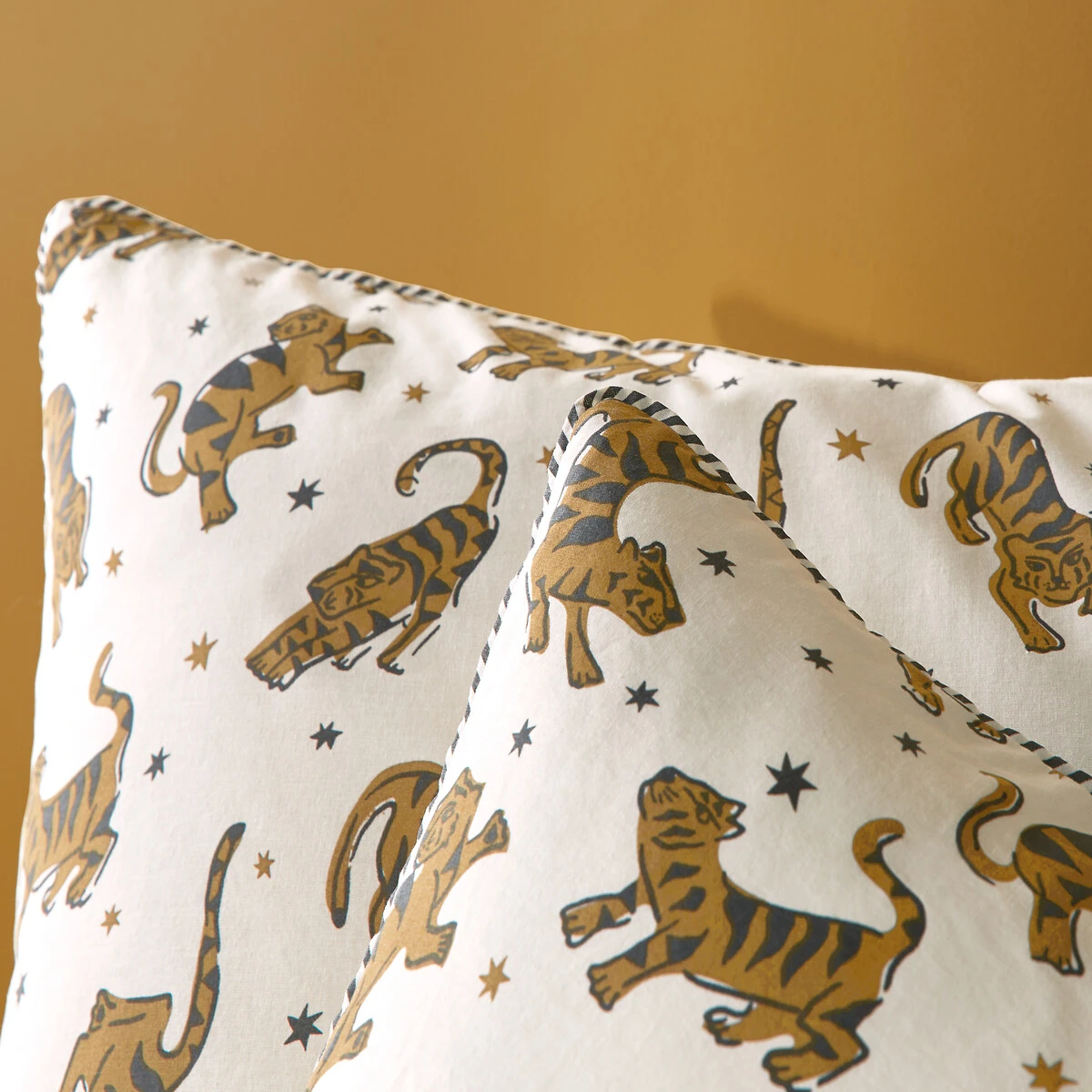 Taie D'oreiller 30% Coton Recyclé, Tigris 6 Taie D'oreiller 30% Coton Recyclé, Tigris – Image 4