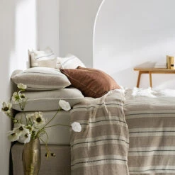 Cache-sommier En Lin Lavé, Linéo -Ameublement De Maison a531241f1feac6768eb813ff83502d6f