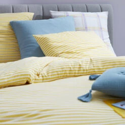 Taie D'oreiller Jersey Coton/modal Dolsi Jaune -Ameublement De Maison a968bdc826ea129c5d79ad7f90358a13