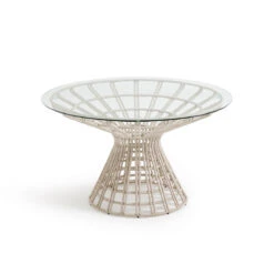 Table De Jardin Métal/corde/verre, Irati