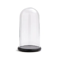 Cloche En Verre Avec Socle Noir H32 Cm, Campa -Ameublement De Maison ae3bcfb86a8a891a0a46d91daacde4fc
