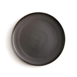 4 Assiettes Plates Grès émaillé, Akira