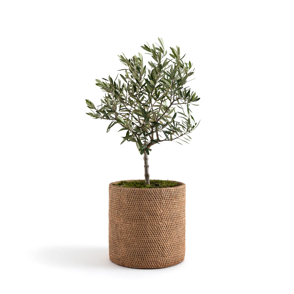 Cache-pot En Grès H30 Cm, Natte 3 Cache-pot En Grès H30 Cm, Natte