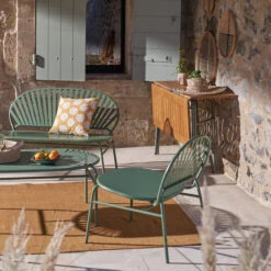 Banc De Jardin, Métal Acier, Solale -Ameublement De Maison b14bddb5fb1588b91b6faa88bf01106a 1