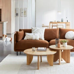 Coussin Rond Velours Côtelé, Olavi -Ameublement De Maison b6640a7306057e254a15d72ed461f3fe