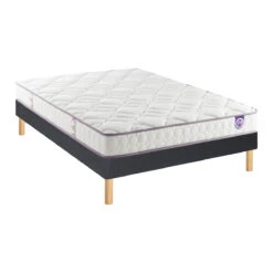 Ensemble Matelas Happy Lit + Sommier à Lattes -Ameublement De Maison b6e1c828555197417e4e870fc8706d5b
