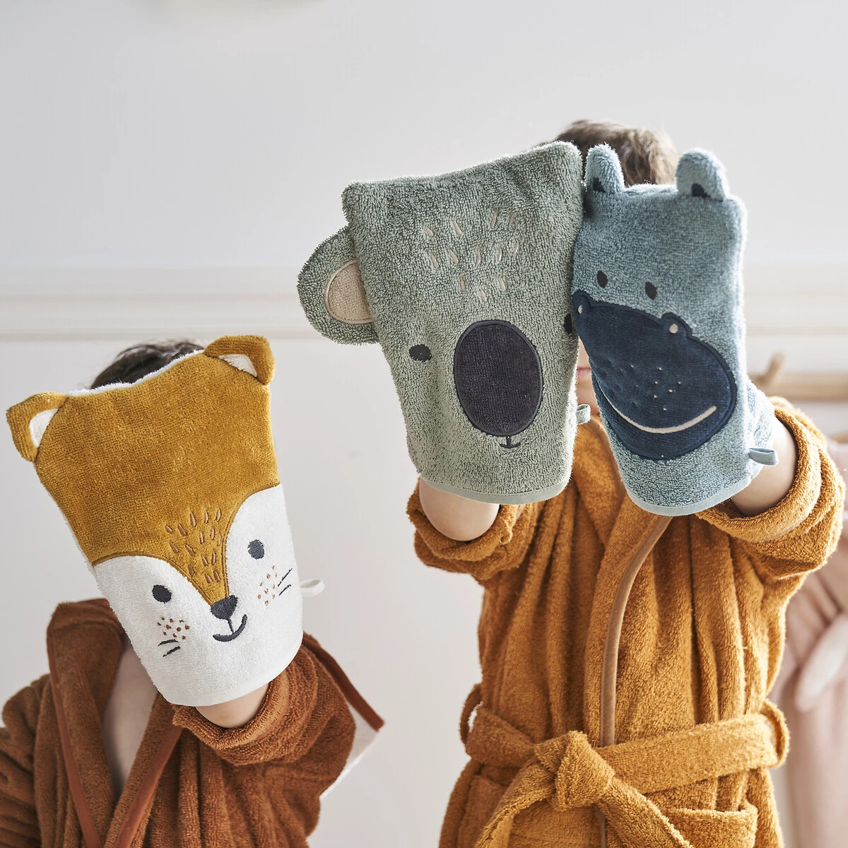 Lot De 3 Gants De Toilette Coton, Anima 7 Lot De 3 Gants De Toilette Coton, Anima – Image 5