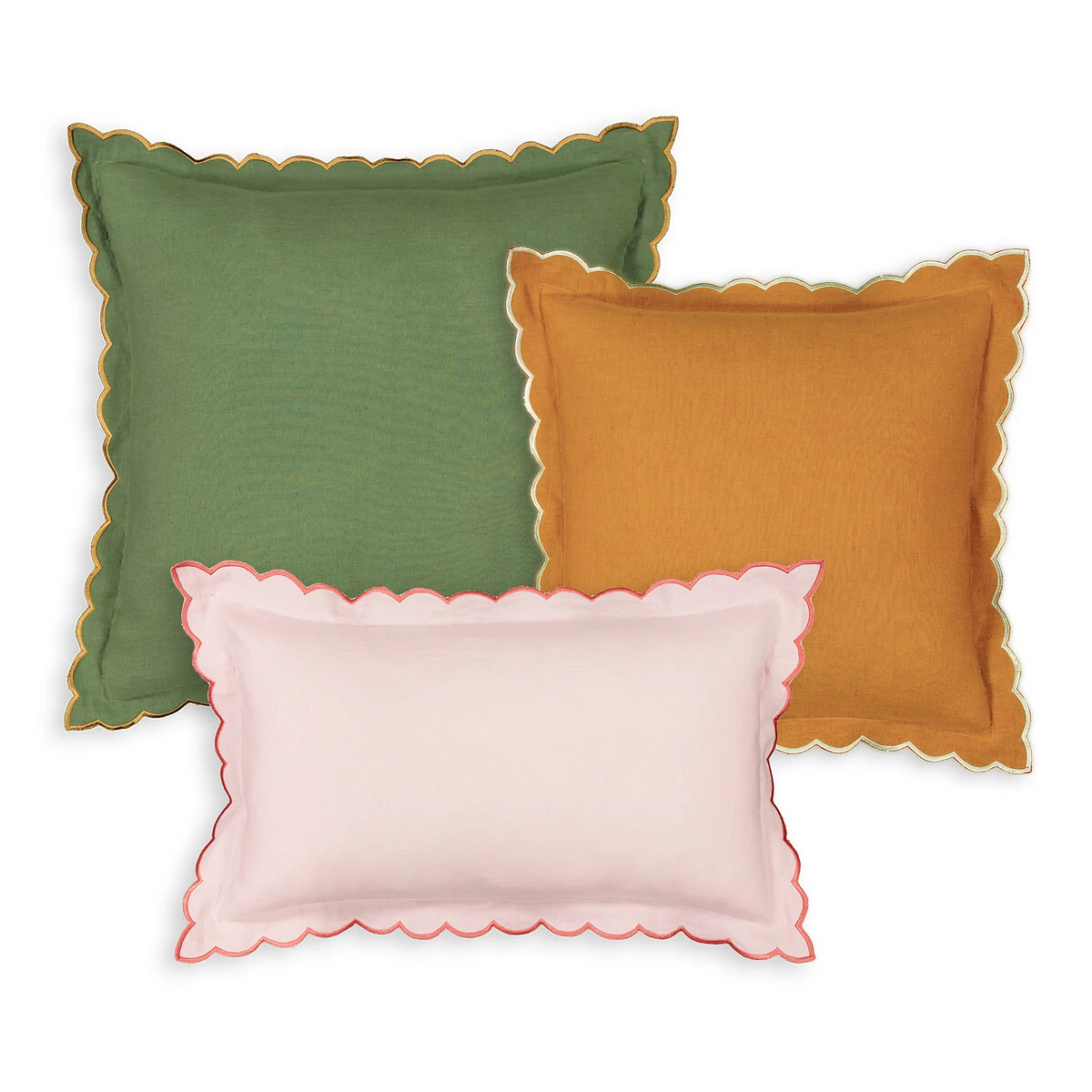 Housse De Coussin 50x50 Cm Lin/coton, Antoinette 4 Housse De Coussin 50x50 Cm Lin/coton, Antoinette – Image 2