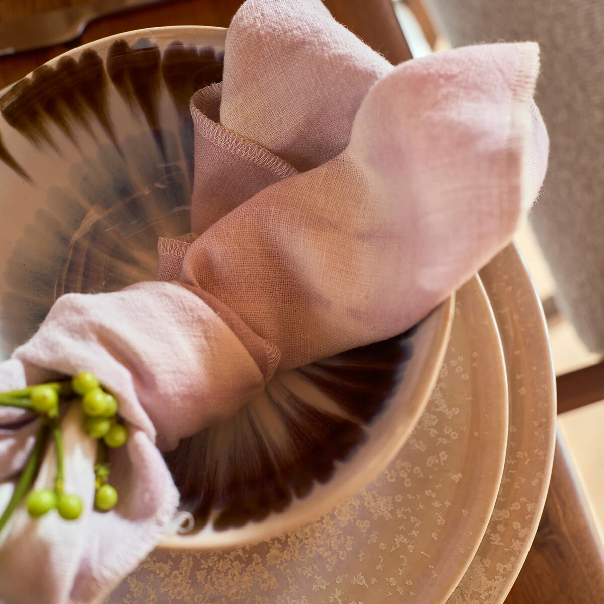 Lot De 4 Assiettes Plates Grès émaillé, Celestial 6 Lot De 4 Assiettes Plates Grès émaillé, Celestial – Image 4