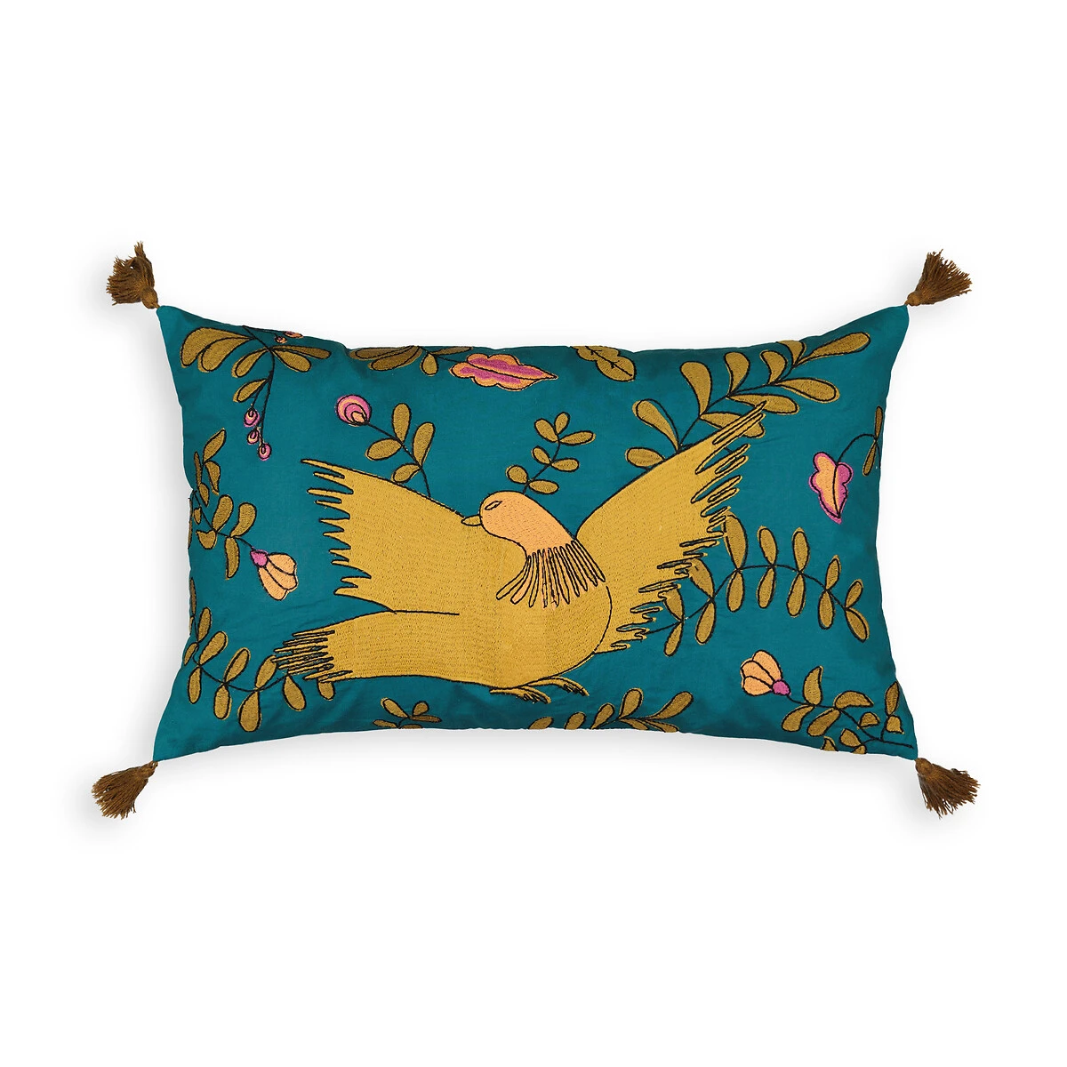 Housse De Coussin Brodée Rectangulaire, Zarautz 4 Housse De Coussin Brodée Rectangulaire, Zarautz – Image 2