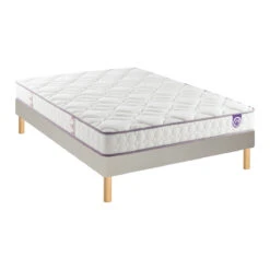 Ensemble Matelas Happy Lit + Sommier à Lattes -Ameublement De Maison be0f6b717b1f13610552c5beaa82cfe8
