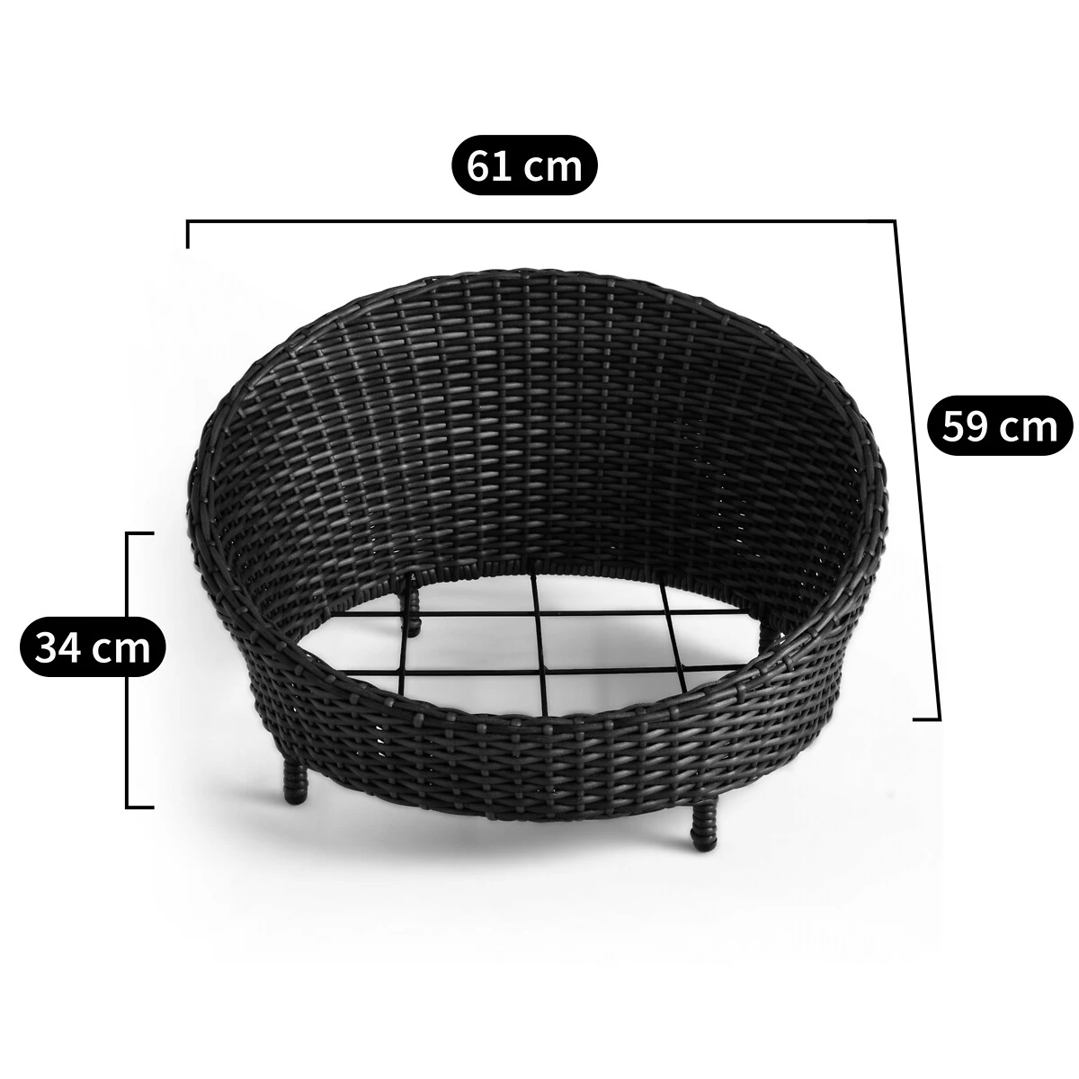 Panier Rond Pour Chien Ou Chat En Résine, Makana 11 Panier Rond Pour Chien Ou Chat En Résine, Makana – Image 9
