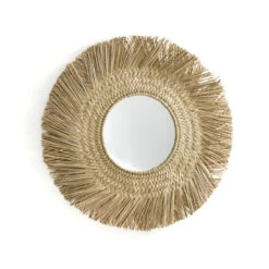 Miroir Rond Forme Soleil En Herbier Ø70 Cm, Loully -Ameublement De Maison bf1e97190952cc1d2e41fc61d43b6217