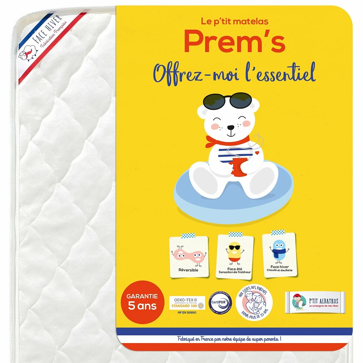 Matelas Bébé Prem’s 3 Matelas Bébé Prem’s