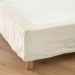 Cache Sommier Court Uni En Lin Lavé, Abella -Ameublement De Maison c22db97dfa504049d96b37e3ecd1abf7