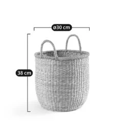 Panier Rond En Jonc De Mer, Azzu -Ameublement De Maison c3c4280dfdc201aa56f5686fc47da115