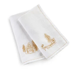 Lot De 2 Serviettes De Table, Lin Lavé, Inari