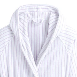 Peignoir Capuche éponge Velours Rayures 450g Bagno -Ameublement De Maison cccb1fd3cb15773bed9dfb912efe8ced