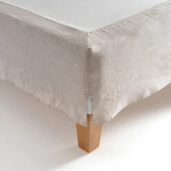 Cache-sommier En Lin Lavé, Linéo -Ameublement De Maison ced9493f30a374060d98b77de5b0968a