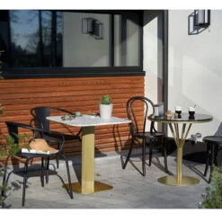Table De Jardin Marbre Et Métal Acier, Bistro -Ameublement De Maison cfc03bc0ecf6a7bbe5915edb320dbfdf